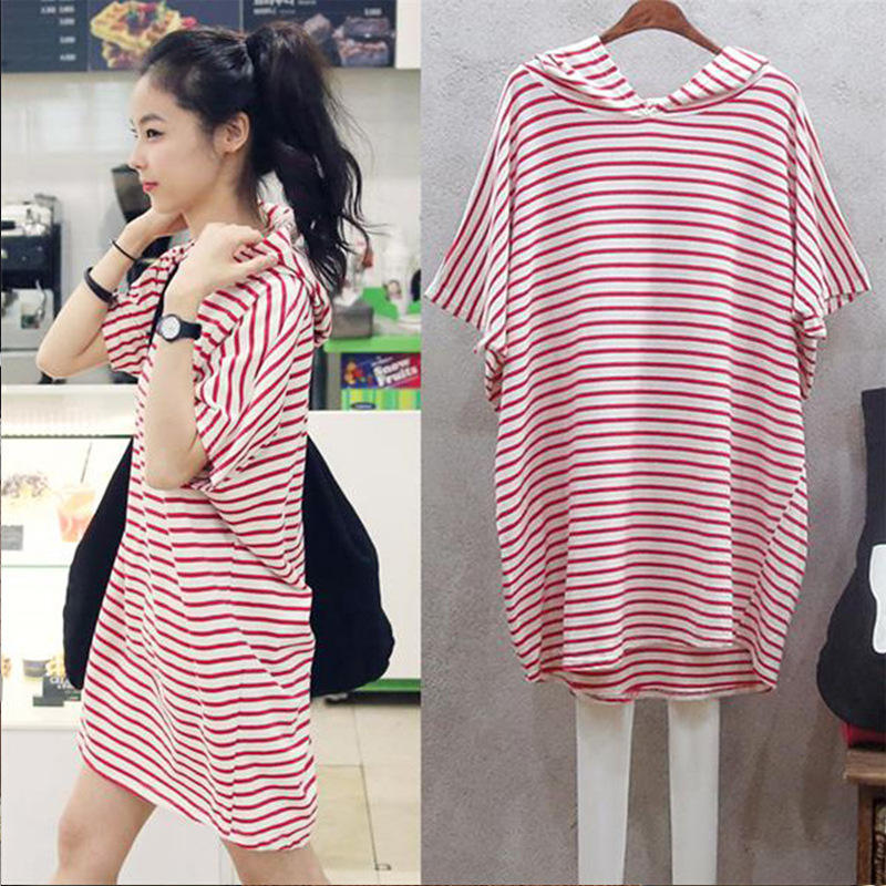 Korean Style A Line Shirt Dress - Summer New Korean Style Loose Batwing