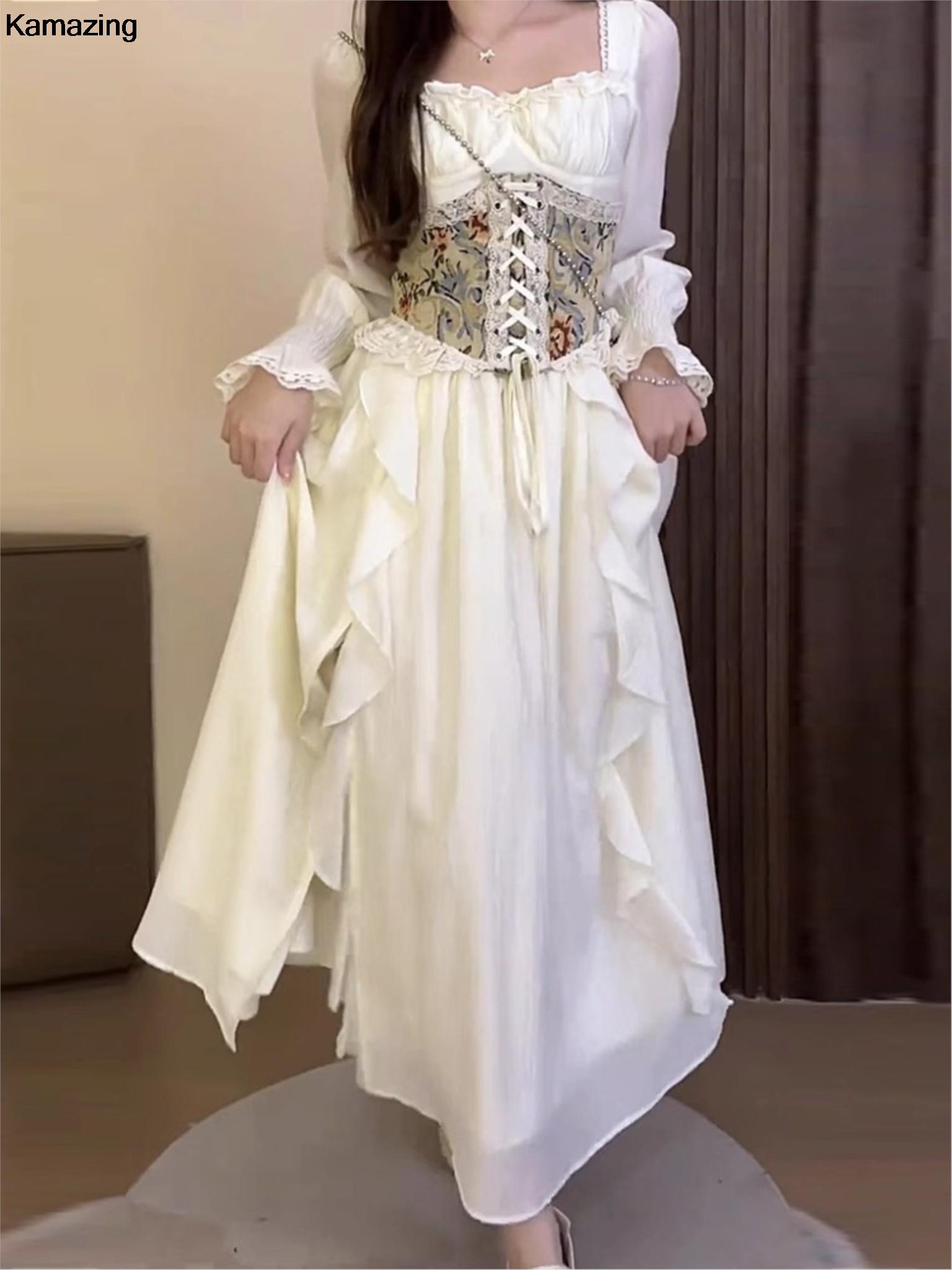 Vintage French Corset Midi Dre - French Vintage Floral Midi Dress ulasan dan harga